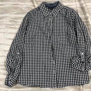 Tommy Hilfiger Plaid, button up Long or 3/4 sleeve